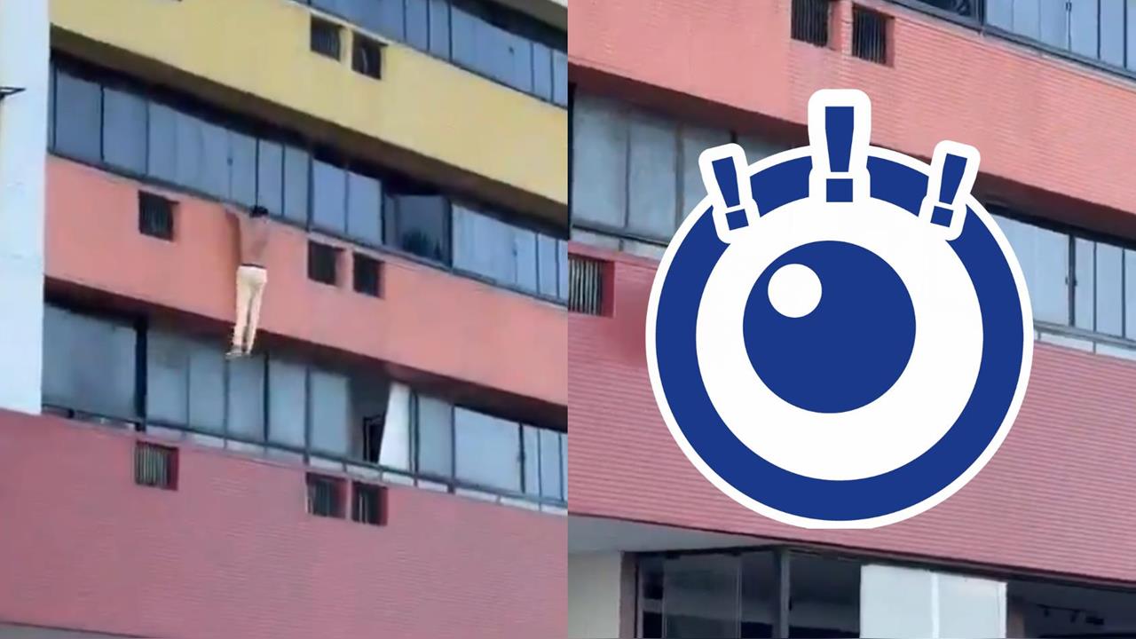 偷情爽一半遭綠帽夫突擊！小王「半裸爬窗」下秒踩空翻一圈重摔…驚悚畫面流出