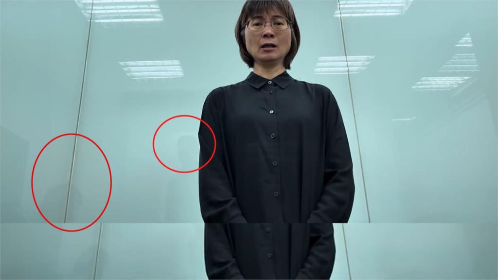 謝宜容自錄「哽咽道歉片」藏貓膩? 玻璃反射疑有人下指導棋