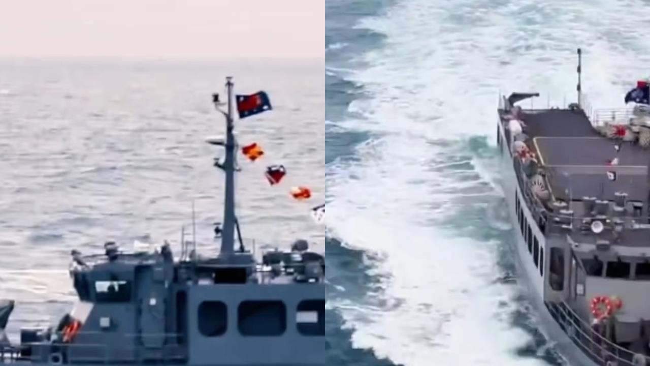 解放軍7艘共艦「逼近台海周邊」!國軍突發「31秒火力片」反擊嗆:誰越線誰GG