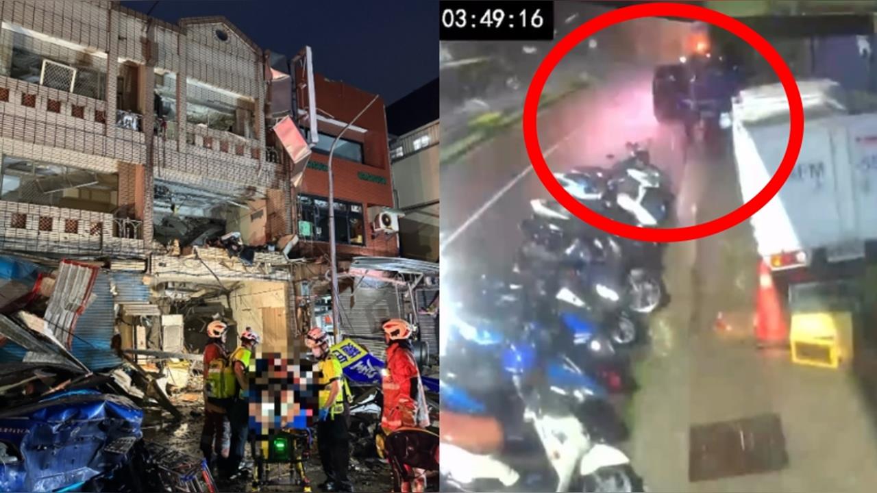 新竹便當店「氣爆畫面」曝光！監視器拍下「4秒炸出11道火光」恐怖瞬間