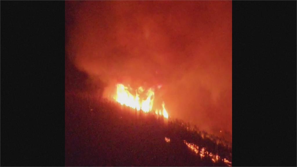 西班牙內內里費島爆野火　130公頃林地付之一炬