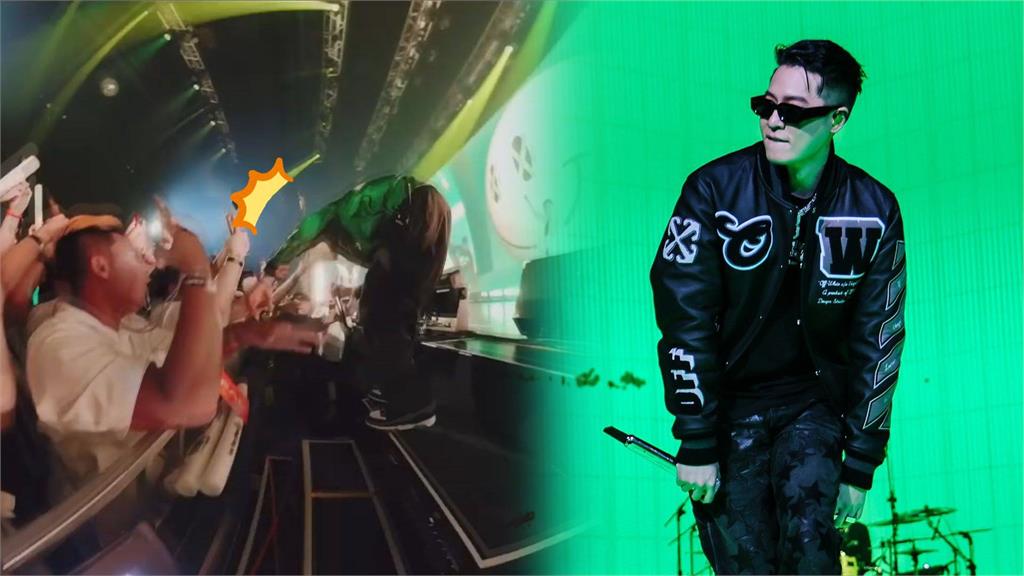 差點從舞台噴飛！周湯豪遇「氣球襲擊」舞台事故　曝驚險畫面喊：嚇爛