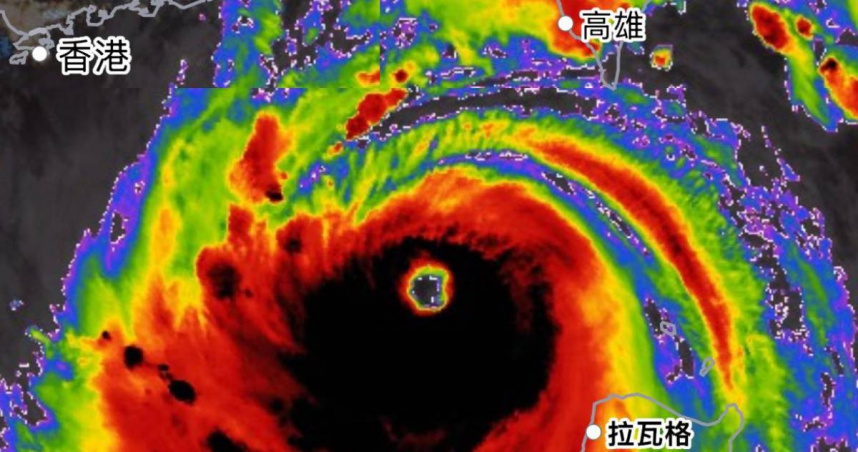 樺加沙颱風結構完美「具超紮實眼牆」　網嚇：還好沒直撲