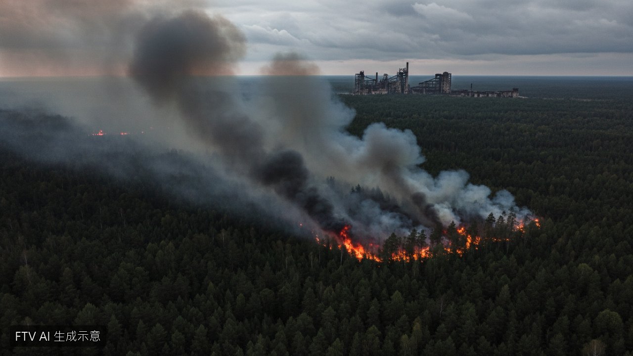 烏克蘭車諾比禁區爆發大火！無人機墜毀引燃大規模森林火災