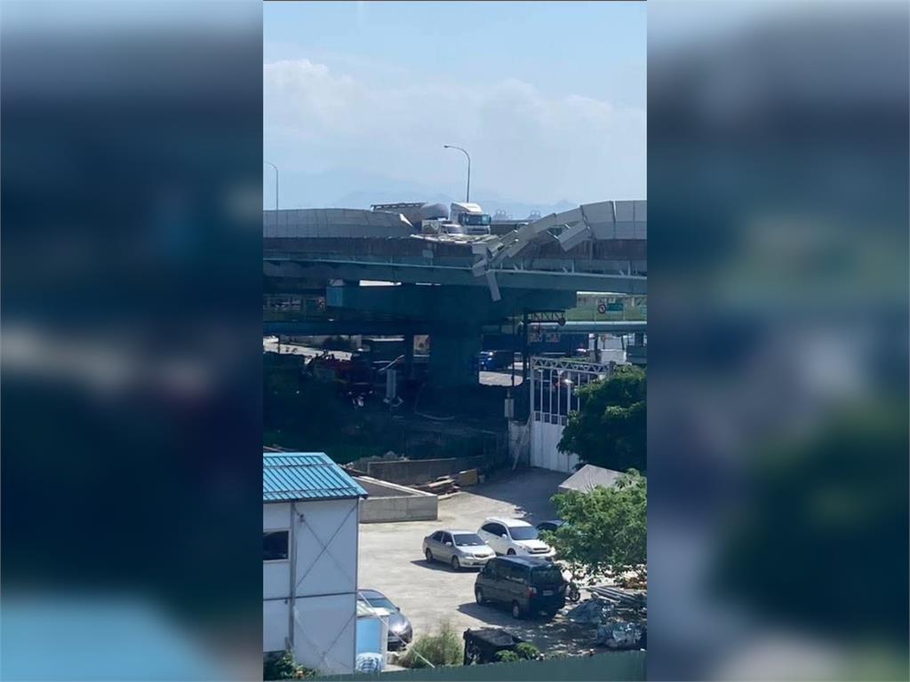 快新聞／台65線新莊段「混凝土車自撞隔音牆」　男昏迷送輔大醫院
