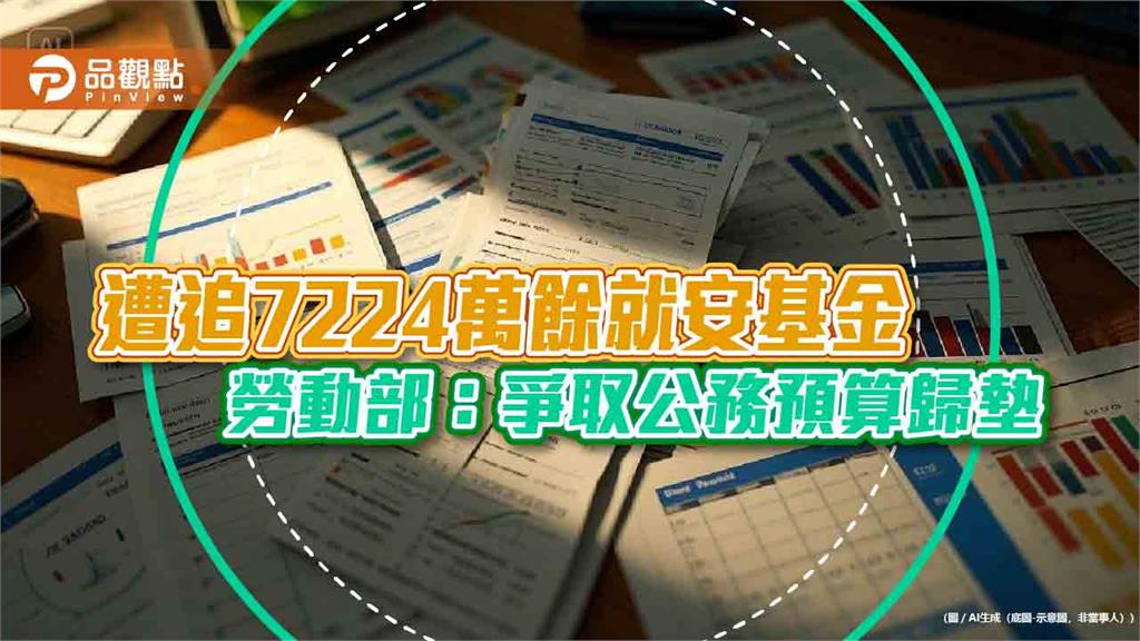 審計部追回7224萬就業安定基金　勞動部：爭取公務預算歸墊