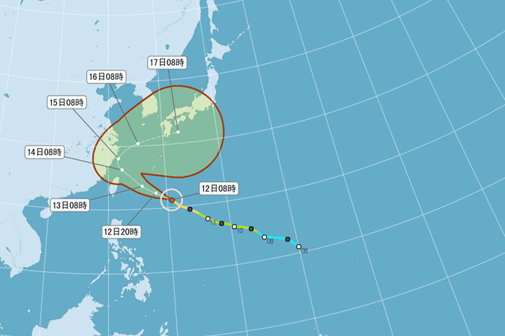[2017/09/12]中颱泰利增強 北部、東部嚴防強風大雨