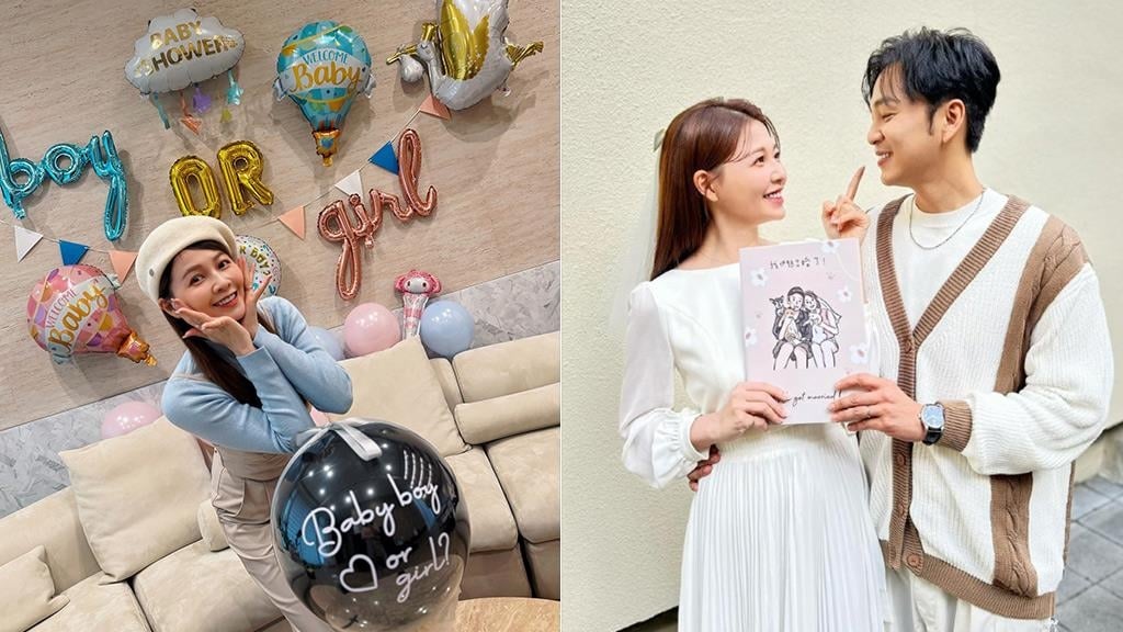 謝京穎腹中「雙馬寶」性別開獎！夫妻都猜錯網友笑稱：張書偉輸了