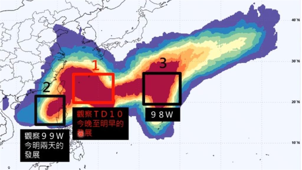 罷免投票日恐有「3颱共舞」!專家親揭對台影響「點名2地區」慎防雨彈