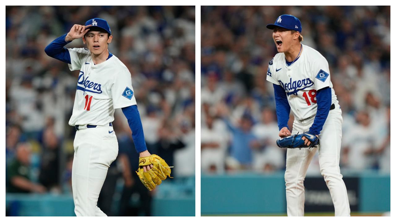 MLB(影)／山本好投+佐佐木朗希關門！道奇橫掃紅人晉級將強碰費城人
