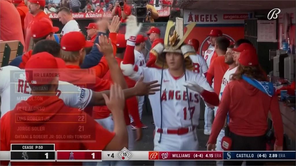 大谷26轟出爐獨居全壘打王 白襪再見暴投「鱒魚」撲回致勝分