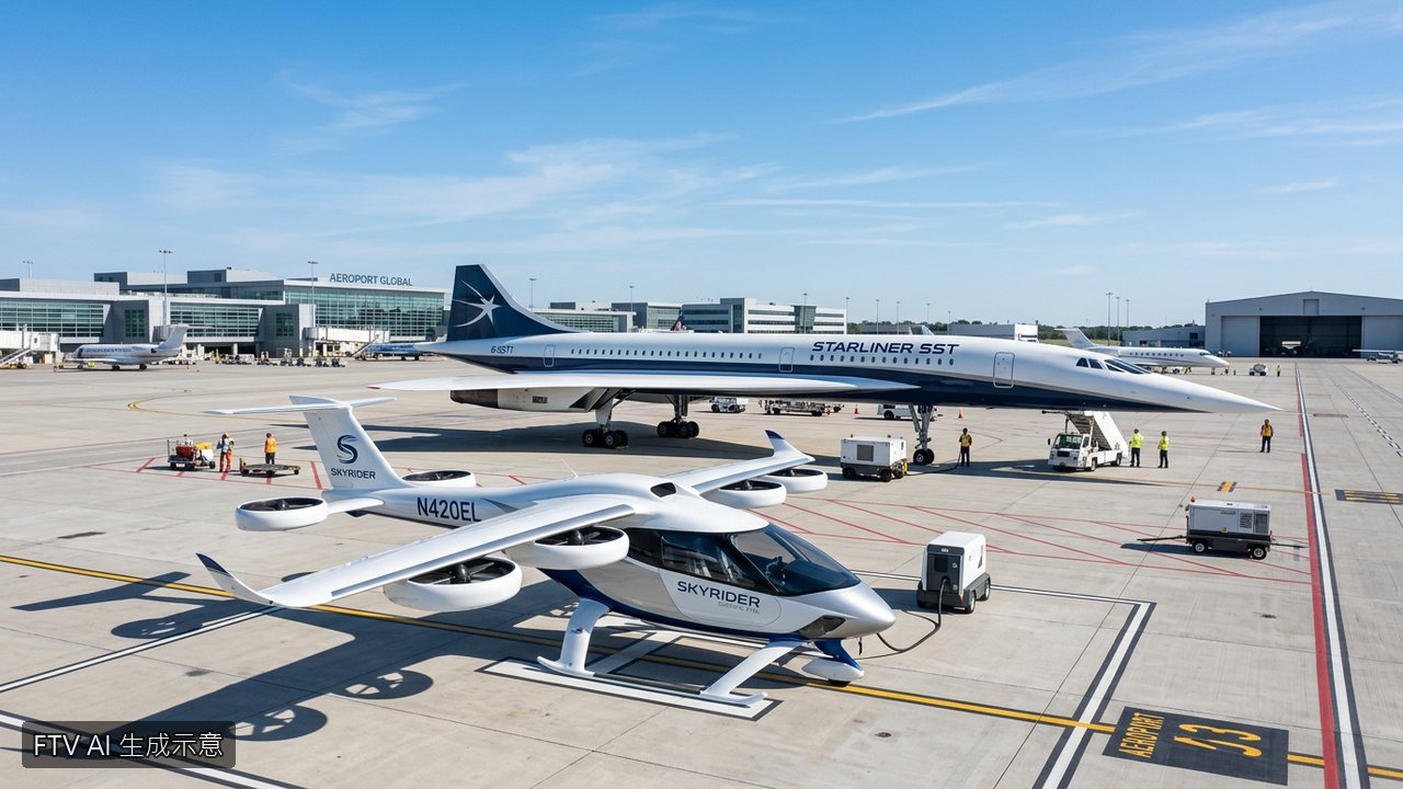 美國FAA加速推動空中計程車與超音速客機進入市場