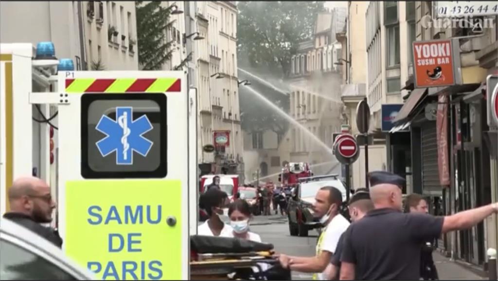 巴黎市中心驚傳瓦斯氣爆至少29傷 數百消防人員急滅火