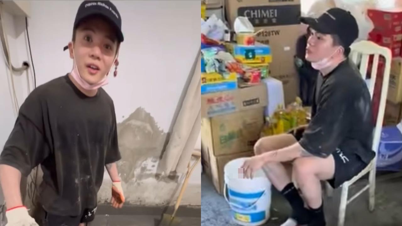 孫生衝花蓮災區被爆「躲物資站抽菸閒聊」假救災真擺拍！畫面曝光惹怒網：作秀噁男