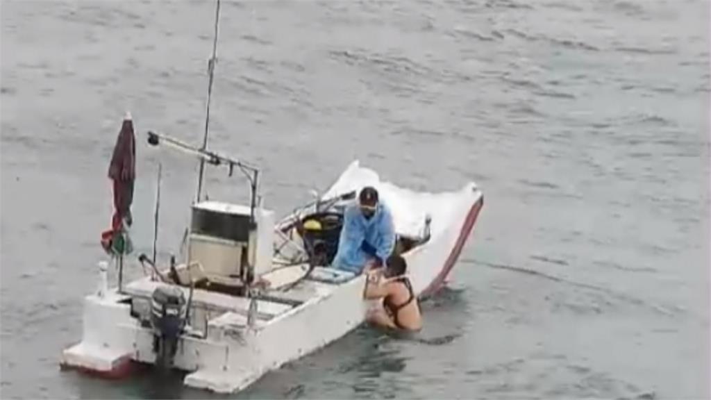2女潛水客體力不支 海巡緊急救援