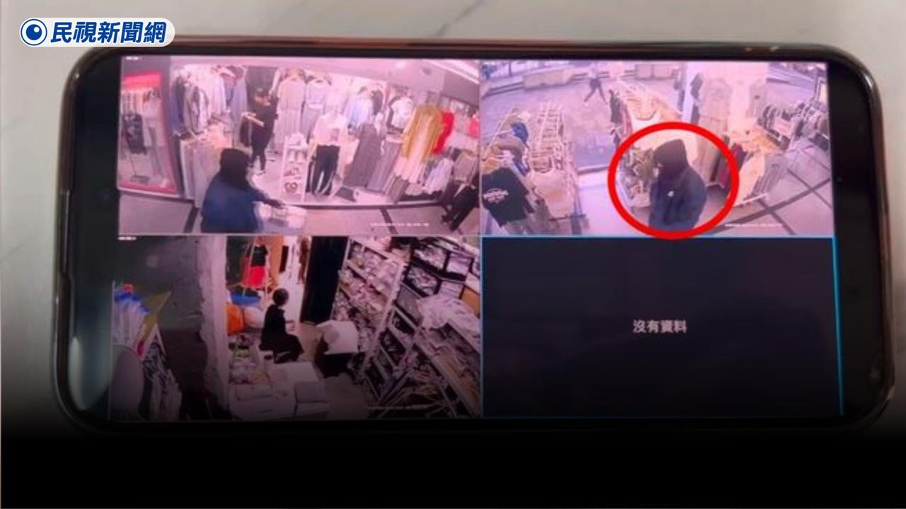 快新聞／畫面曝光！蒙面男搶中信銀行前「穿黑衣拖行李箱」　警：疑經濟壓力犯案