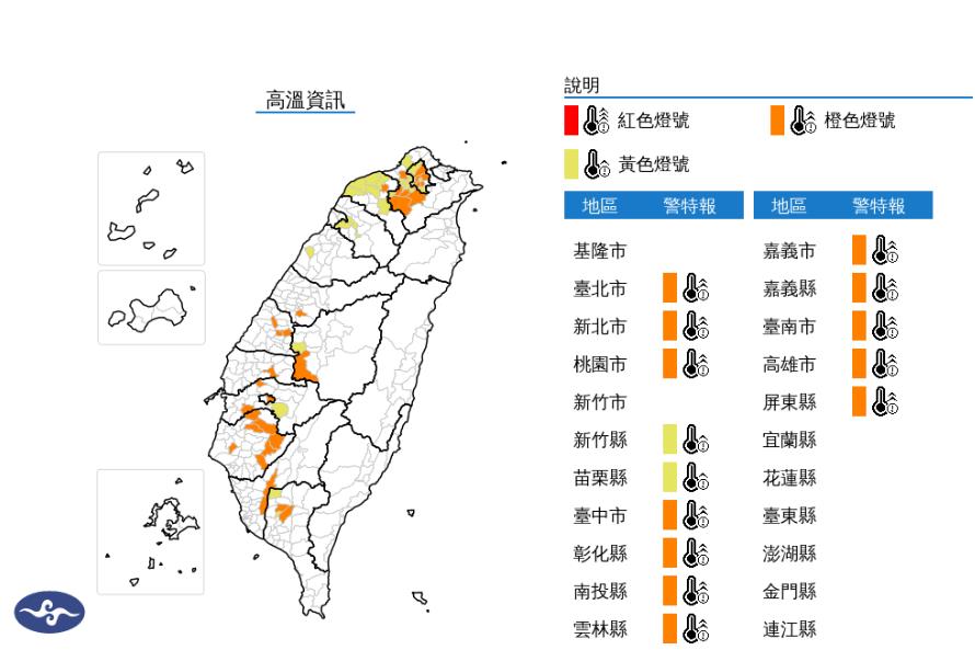 快新聞／注意！14縣市熱浪來襲　北北桃恐38度極端高溫