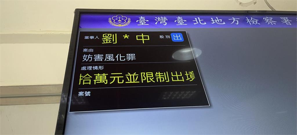 涉嫌收受「色情業者賄賂」　北市松山分局巡官劉維中今50萬交保