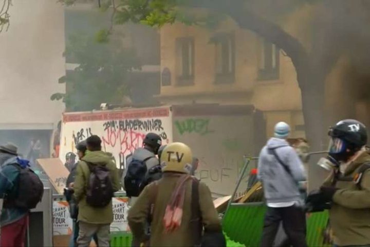 五一勞動節遊行 法國、德國火爆抗議釀警民衝突