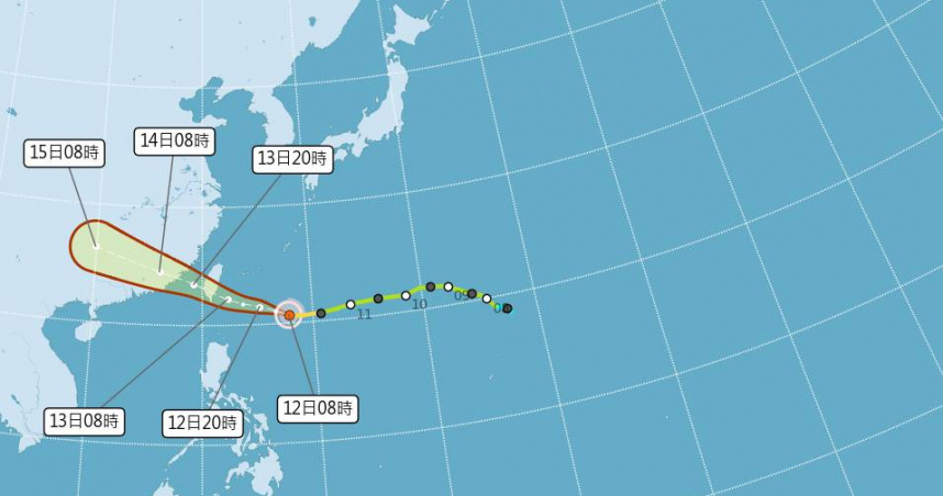 楊柳颱風逼近！2地侵襲率高達99%　雙北、基隆不到10%