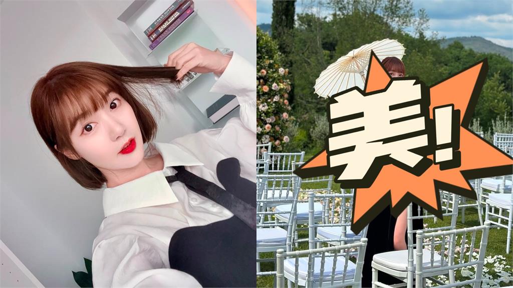 泱泱義大利性感放送「一字領＋高衩禮服」！一轉身「後背全露」網嗨：太犯規了