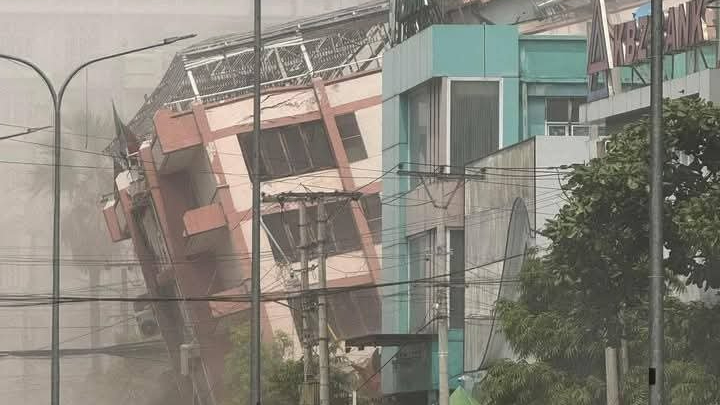 快新聞／緬甸規模7.7強震！　大樓鷹架掉落、泰國曼谷捷運晃動畫面曝光
