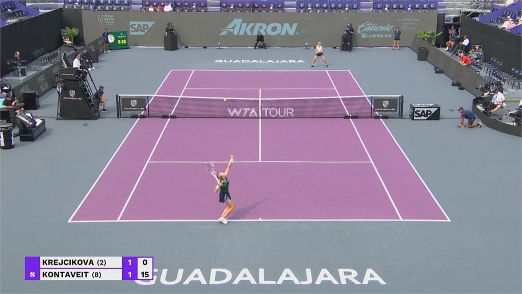 WTA年終賽首日　第8種子康塔薇特爆冷擊敗第2種子