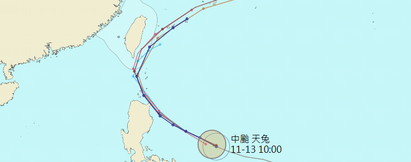 烏薩奇「調皮鬼轉」…中颱天兔最新預測圖曝光！專家：這2天風雨猛烈