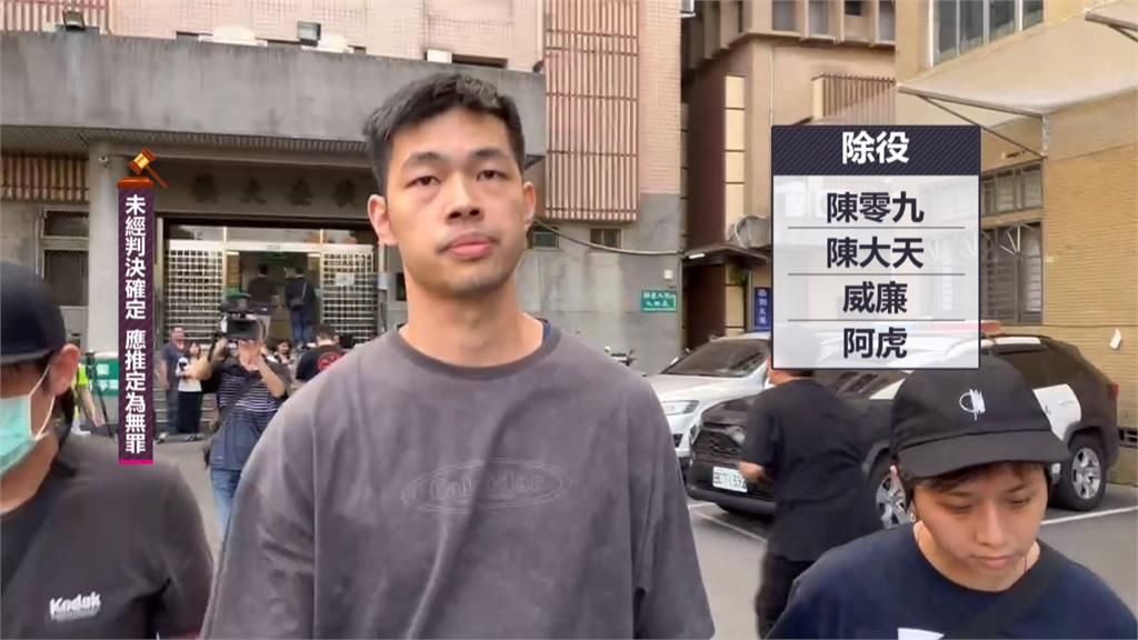 陳零九、陳大天等藝人涉閃兵　訊後分別依15到50萬交保