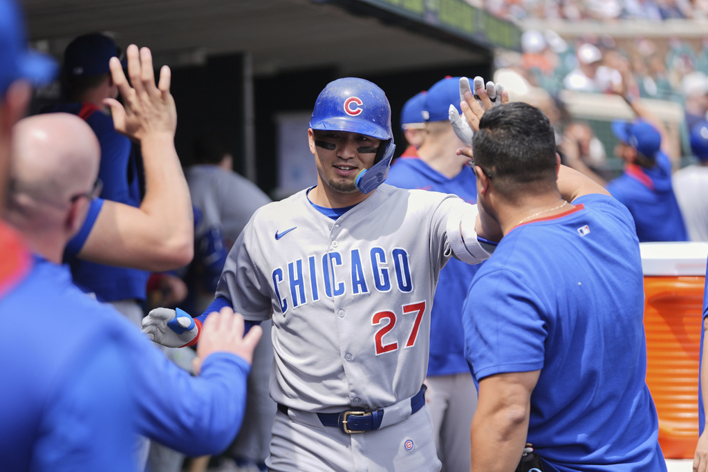 MLB(影)/鈴木誠也單場雙響砲! 小熊全壘打攻勢轟垮龍頭球隊