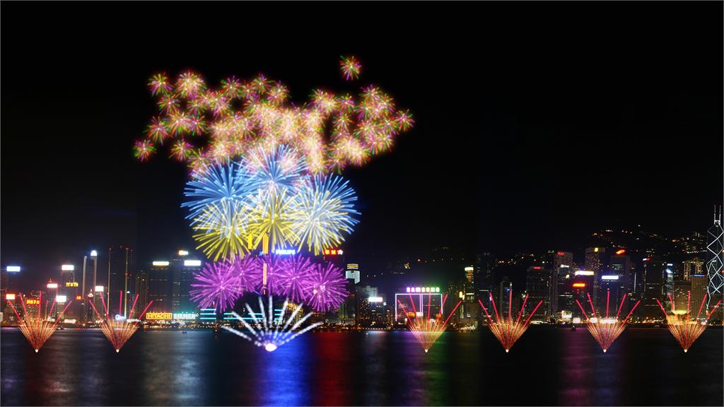 LIVE／2025香港跨年！　璀璨煙花點亮維多利亞港夜空