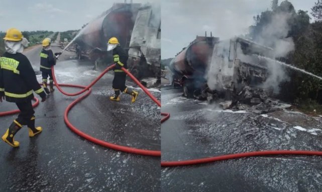 搶油變奪命陷阱!奈及利亞油罐車翻覆爆炸 火海吞噬35命悲劇重演