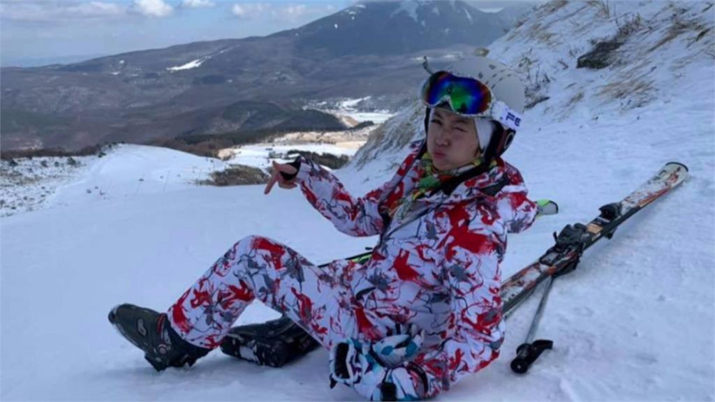 3月即將比國標！廖家儀日本滑雪跌倒膝蓋炸裂無法走