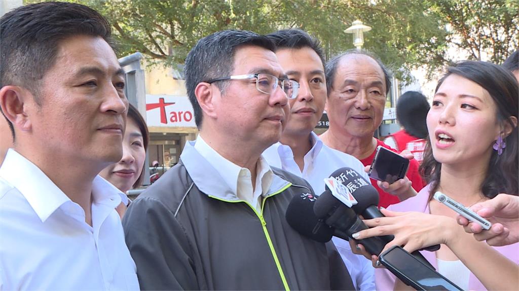 卓榮泰新竹參觀連儂牆 呼籲民眾嚴肅撐香港