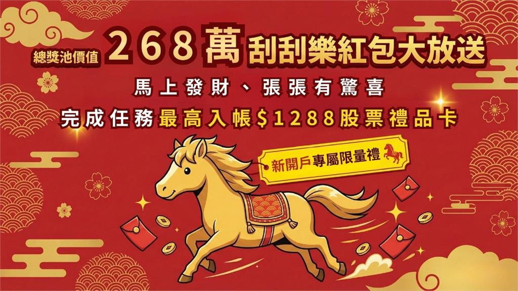 永豐金證券豪擲268萬!啟動1.6萬份「刮刮樂紅包」 張張有驚喜