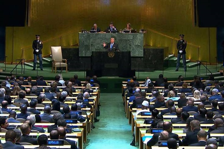 左批北朝鮮右諷中俄 川普大砲發表演說