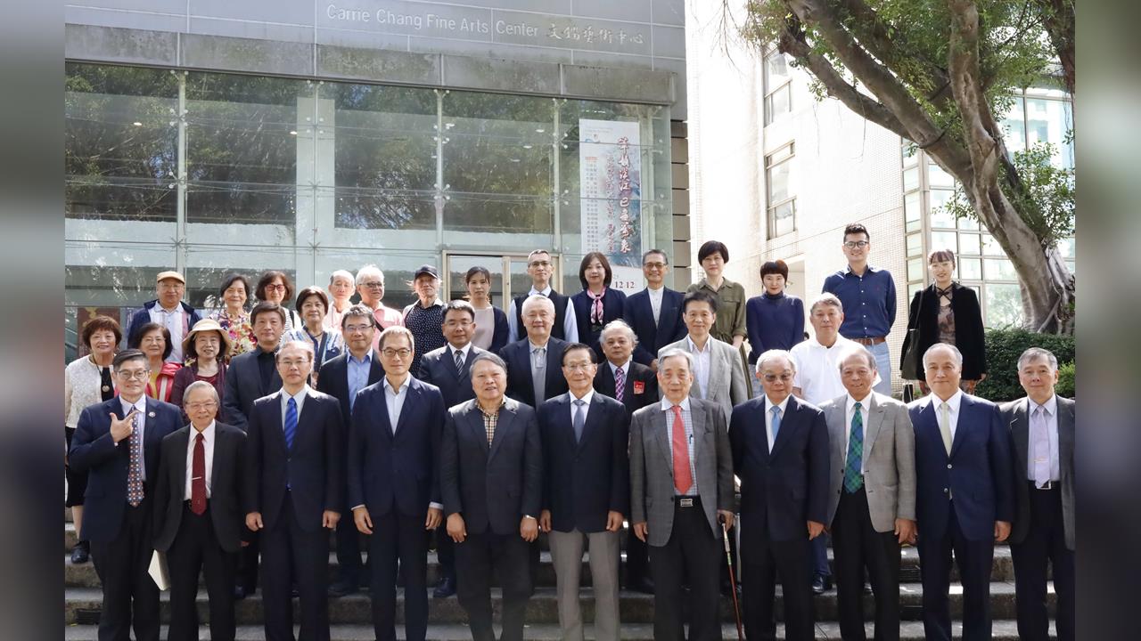 【淡江傳真】「筆韻淡江.e畫萬象」藝術展 張炳煌領銜 黃光男也樂學智慧e筆