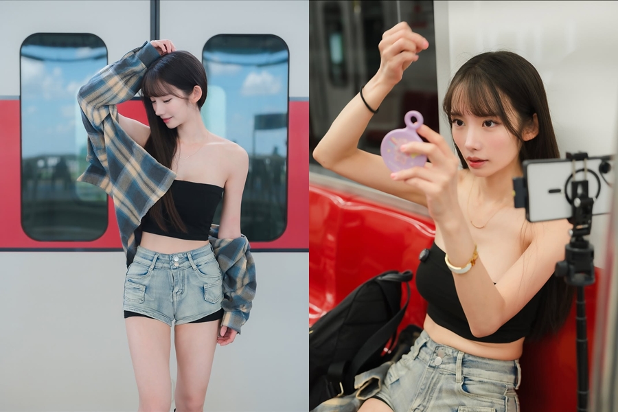 超辣正妹上身只裹一塊布!坐下「可愛腰間肉」炸出 竟是最懂事女友