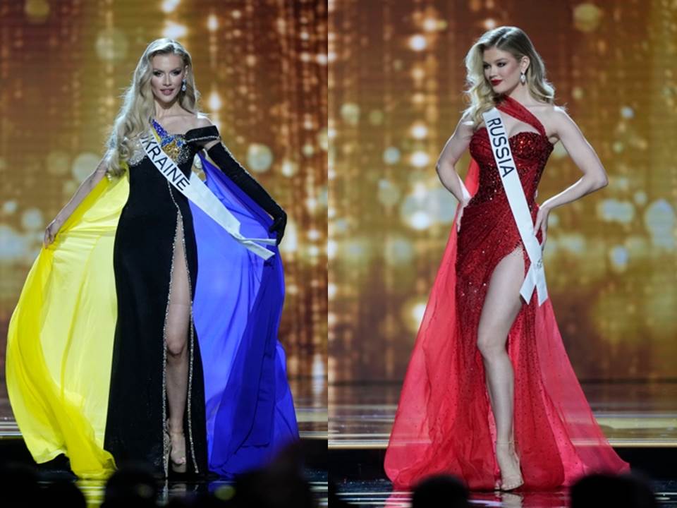 俄羅斯佳麗選美身穿「大紅禮服」登場　烏克蘭小姐怒批：那是鮮血的顏色