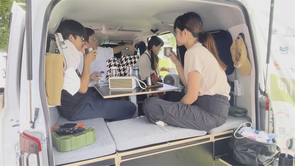 台南玉井露營車全國大會師　130輛改裝車風格吸睛