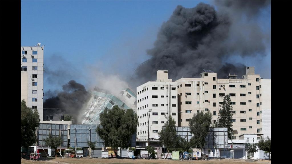 以國飛彈炸毀迦薩媒體大樓　蕈狀雲嚇傻記者