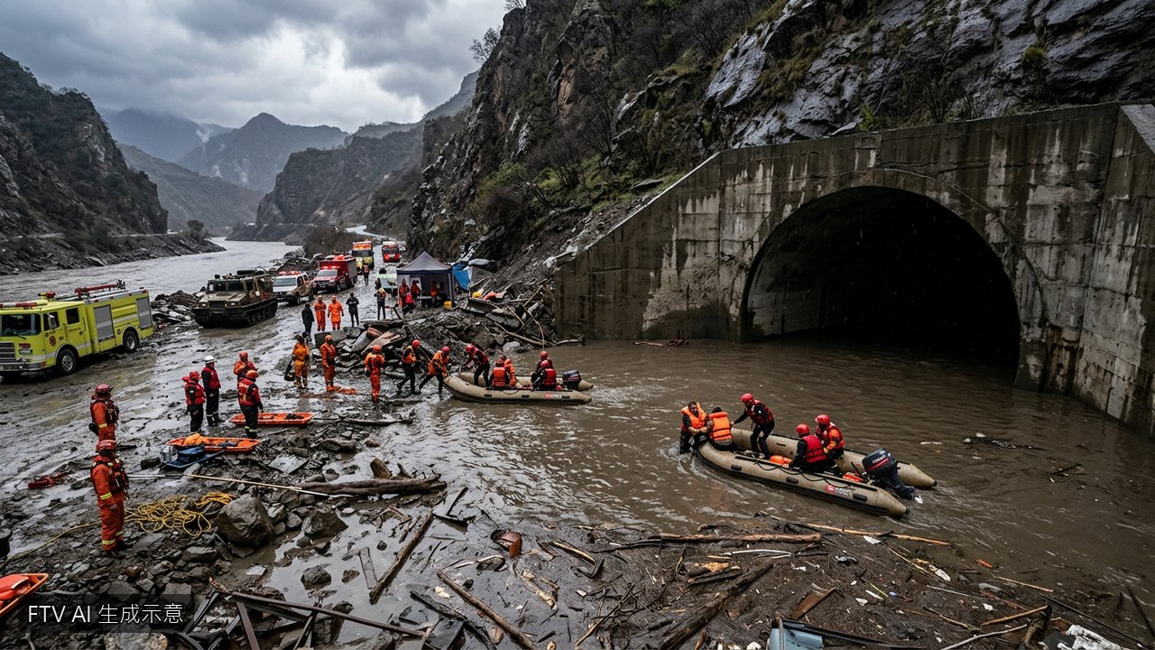 印度隧道遭土石流襲擊　至少7名工人罹難13傷