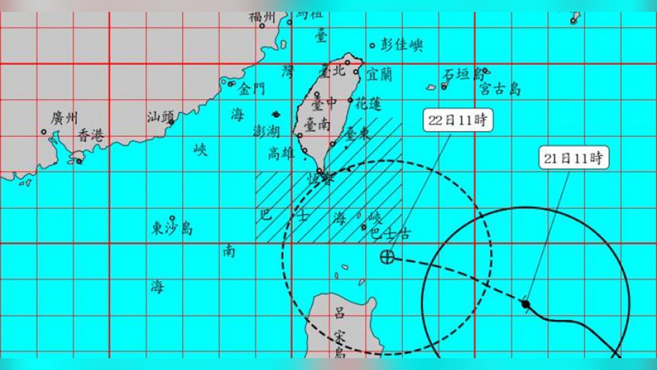 快新聞／會放颱風假嗎？強颱樺加沙直逼台灣　北市估「這時候」風雨最明顯