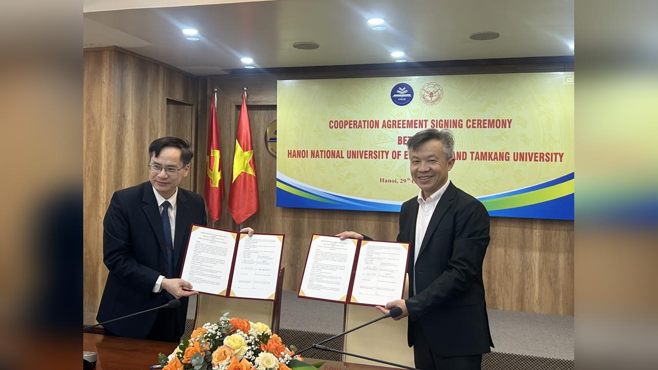 【淡江傳真】淡江大學與河內國立師範大學簽署MOU 共推量子材料與同步輻射研究