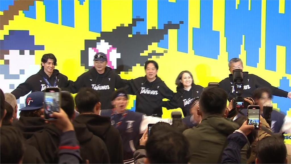 接見12強冠軍台灣隊!賴清德:如我剛結婚時高興