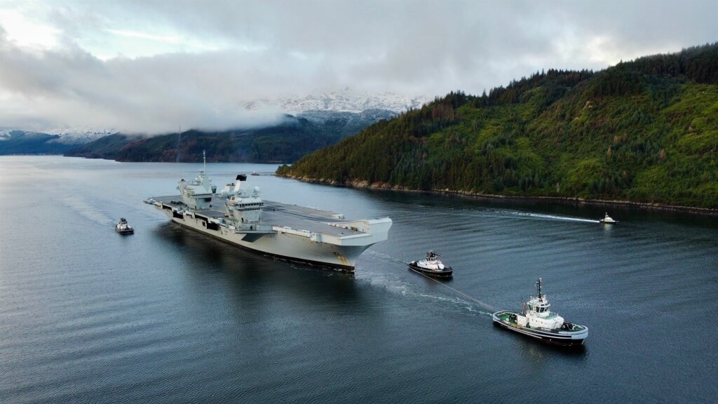 英國航艦打擊群22日啟程赴印太　12國參與部署