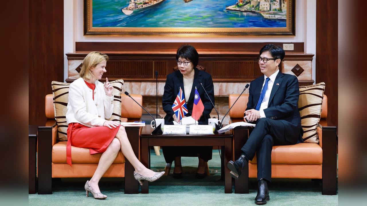 快新聞／英國也挺台！包瓊郁拜會陳其邁　表態希望深化合作