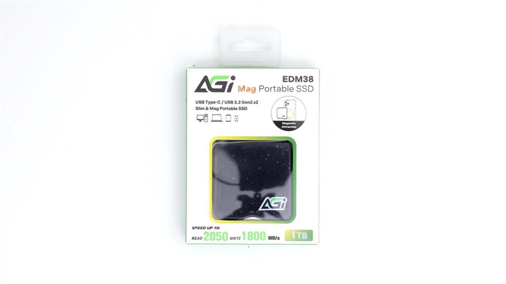AGI平價iPhone磁吸外接錄影TLC SSD　EDM38