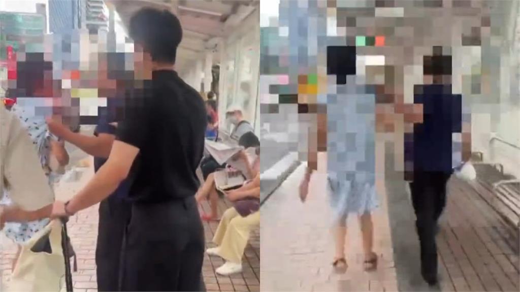 台北車站前家暴畫面被瘋傳！當街雨傘毆妻「下秒倒地拖行」目擊者嚇壞報警