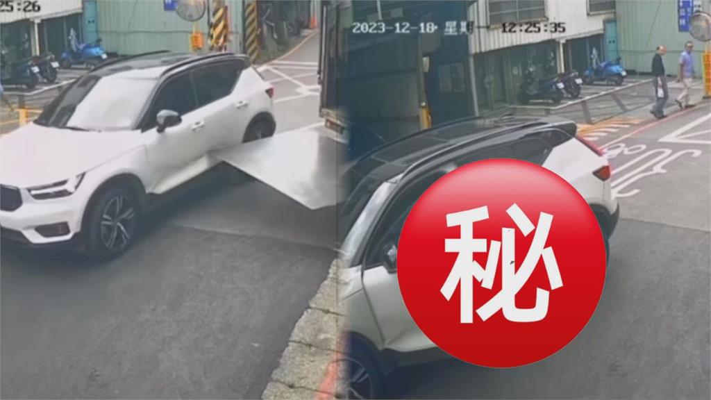 違停車卸貨出事！瑞典坦克被「切腹腰斬」　網曝賠償金：原廠20萬起